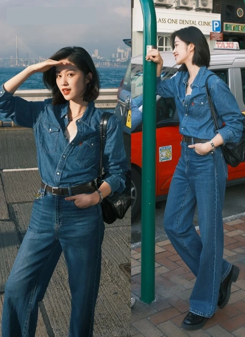 Quần jean xanh đậm phối với áo màu gì nữ? 15+ Gợi ý mix&match cực xinh cho nàng