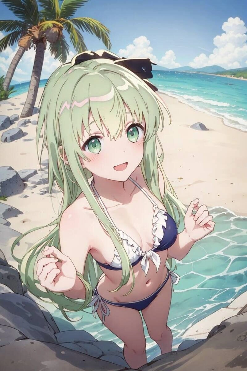 ảnh anime nữ mặc đồ bơi