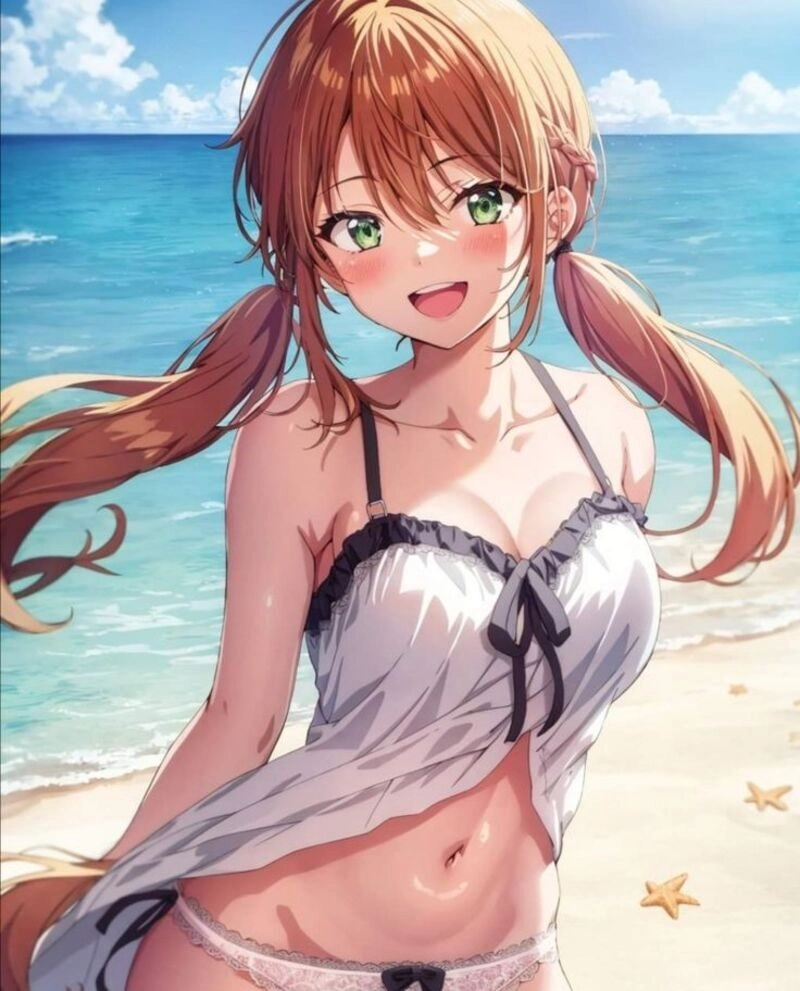 ảnh anime nữ mặc đồ bơi