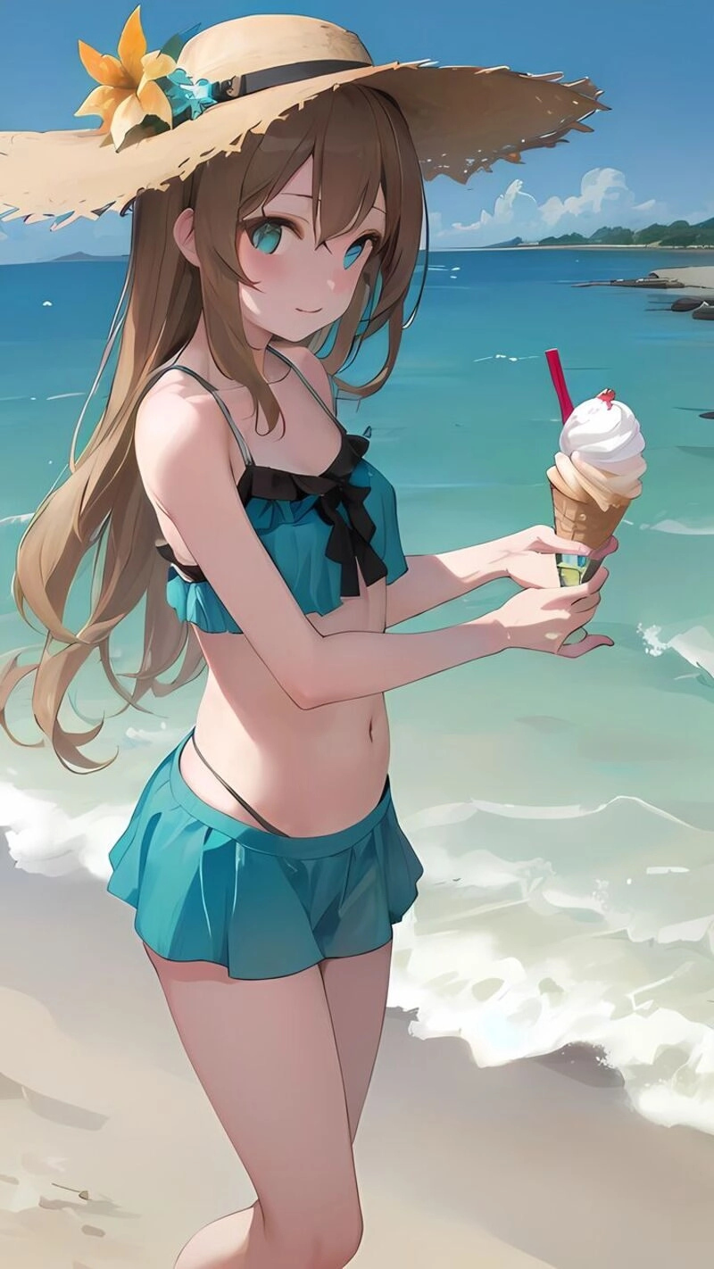 ảnh anime nữ mặc đồ bơi