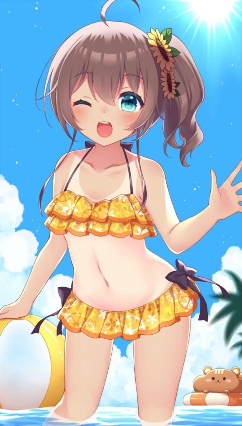 ảnh anime nữ mặc đồ bơi