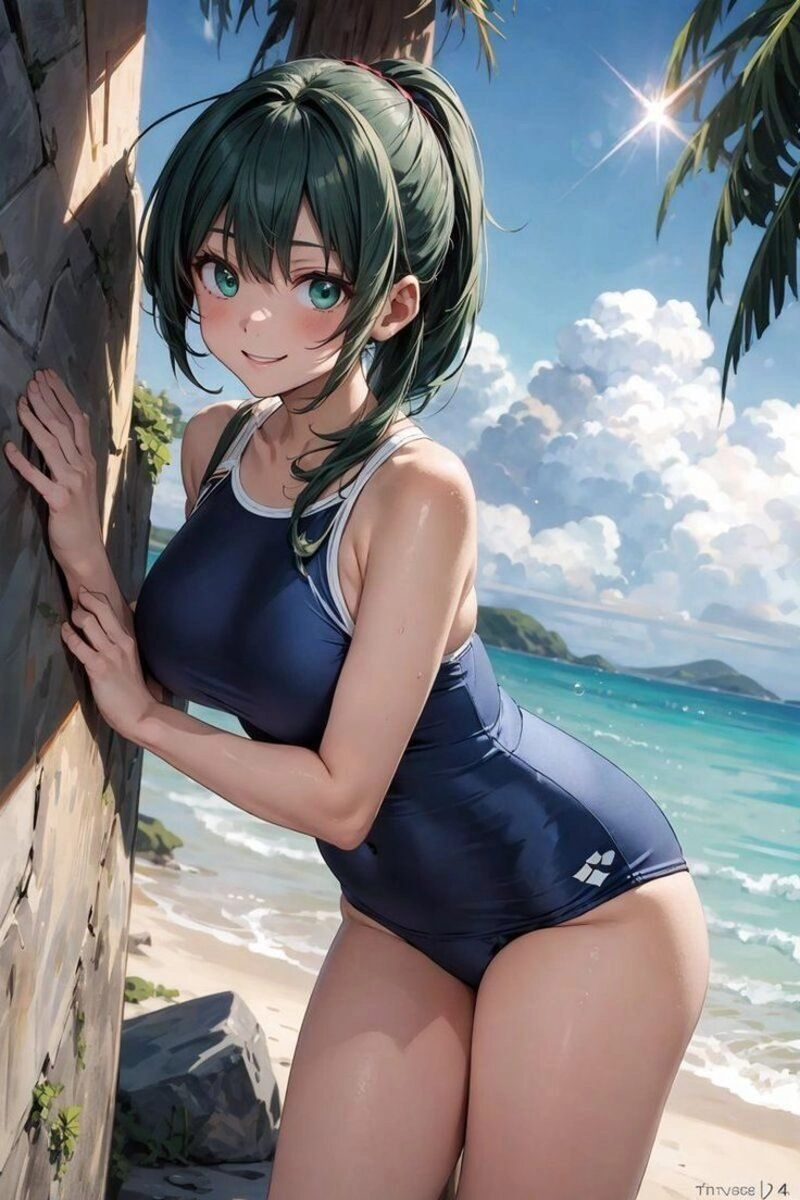 ảnh anime nữ mặc đồ bơi