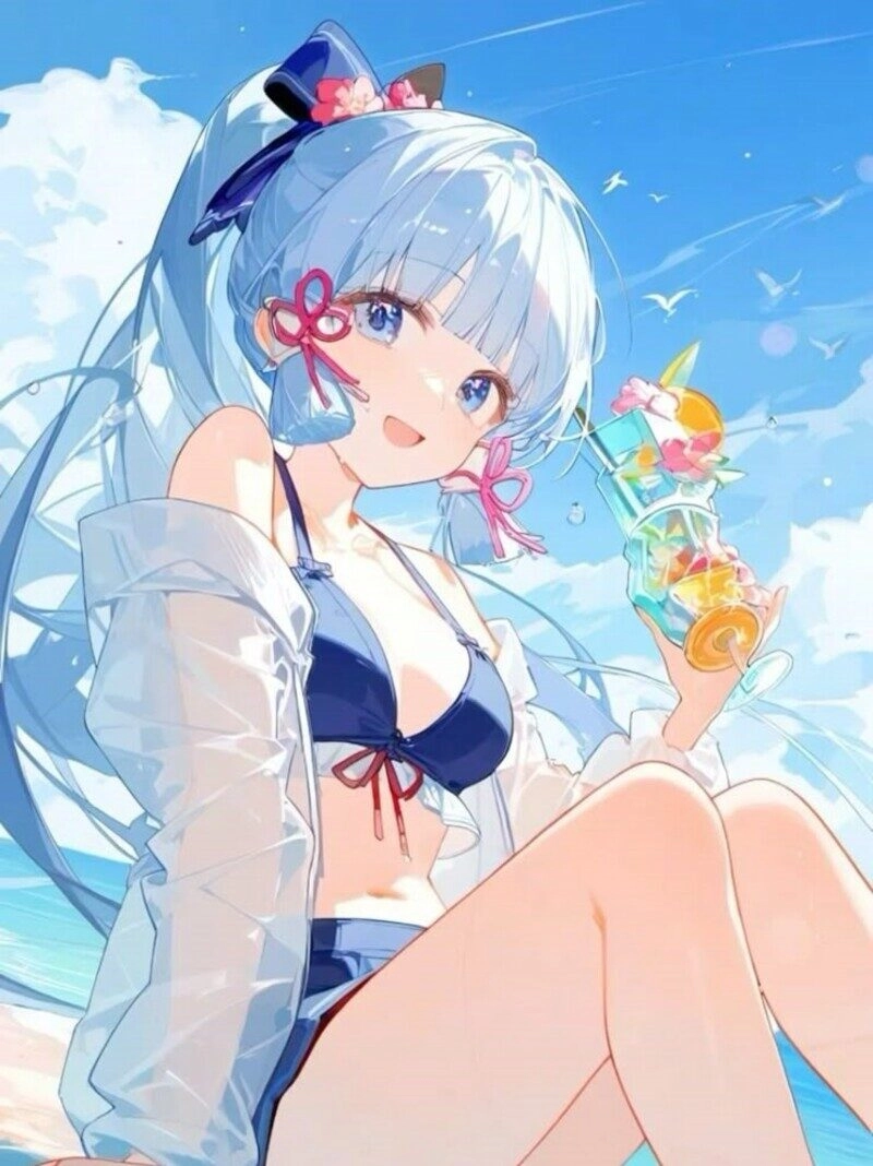 ảnh anime nữ mặc đồ bơi