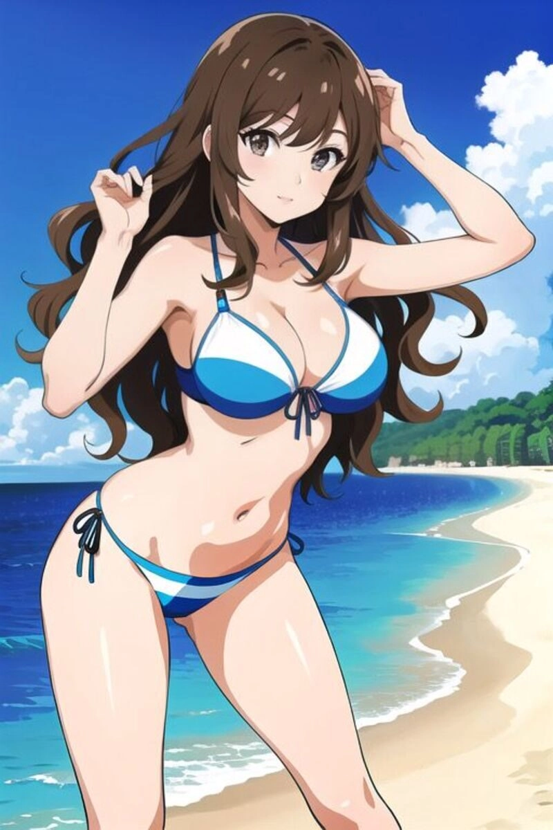 ảnh anime nữ mặc đồ bơi