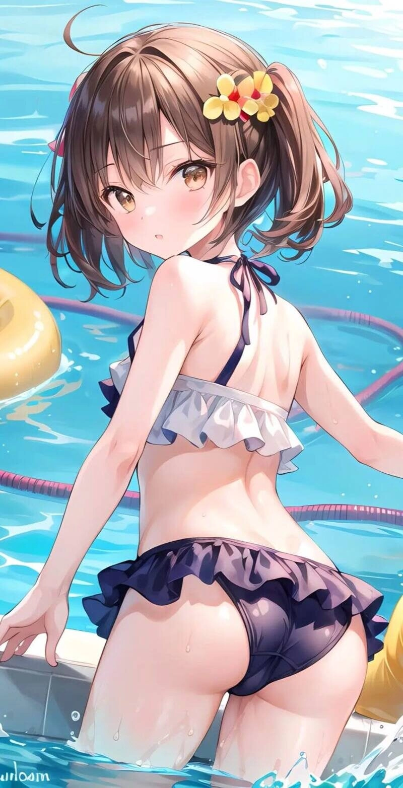 ảnh anime nữ mặc đồ bơi