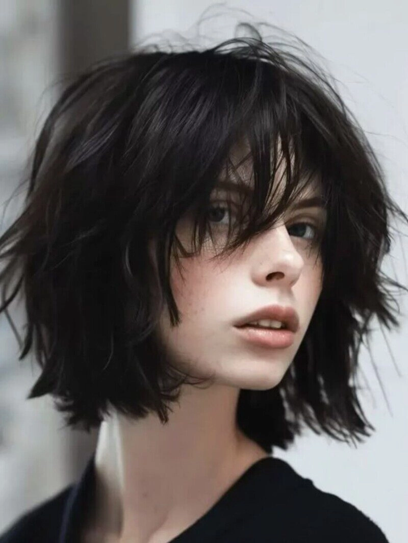 ảnh gái đẹp tóc ngắn che mặt