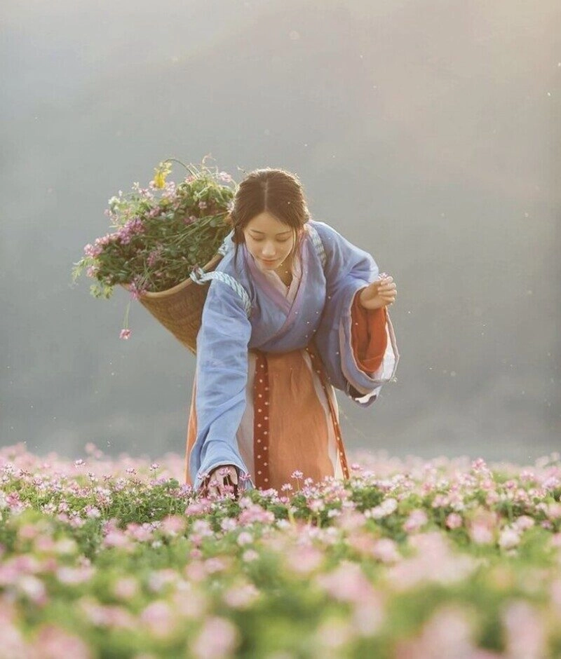 ảnh gái quê giản dị