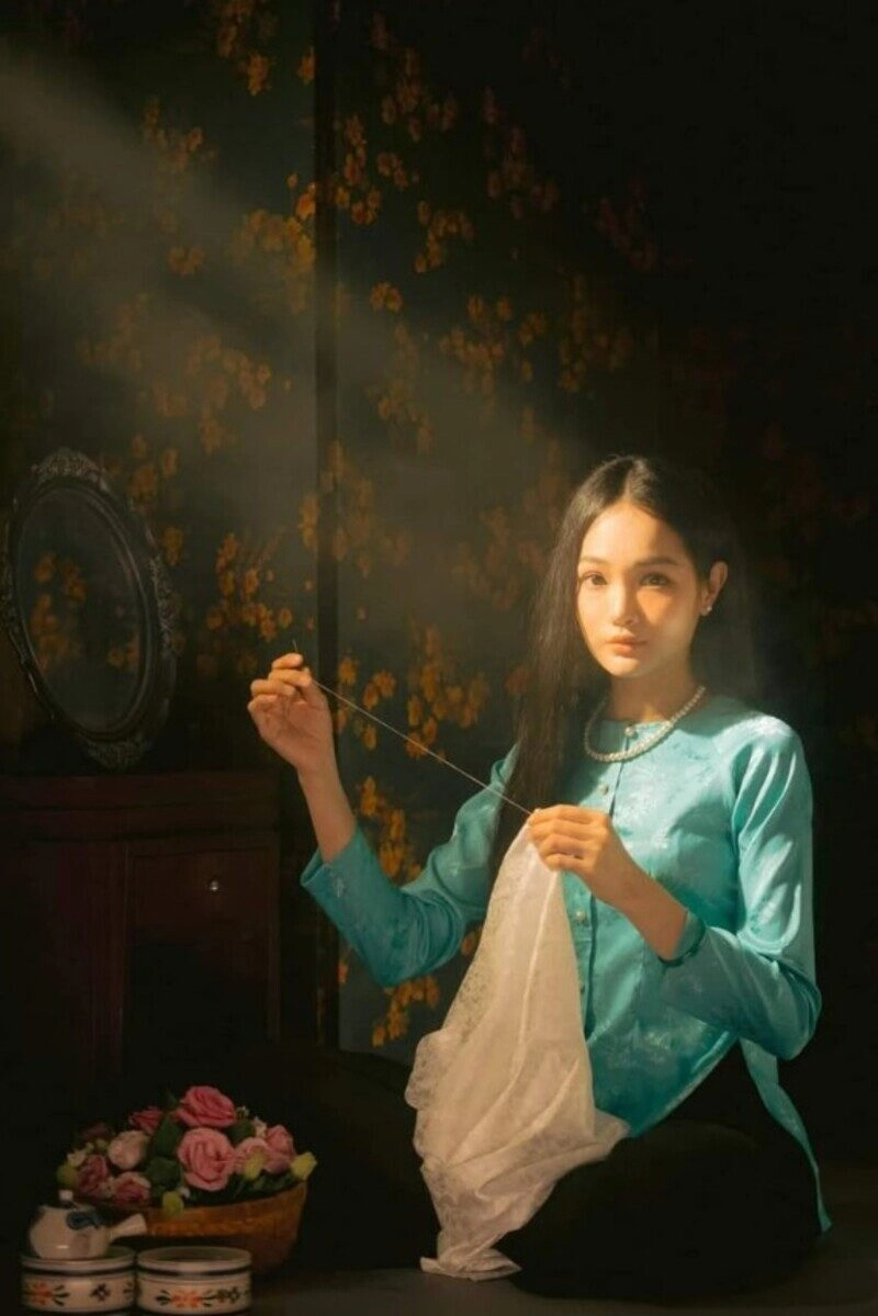 ảnh gái quê giản dị