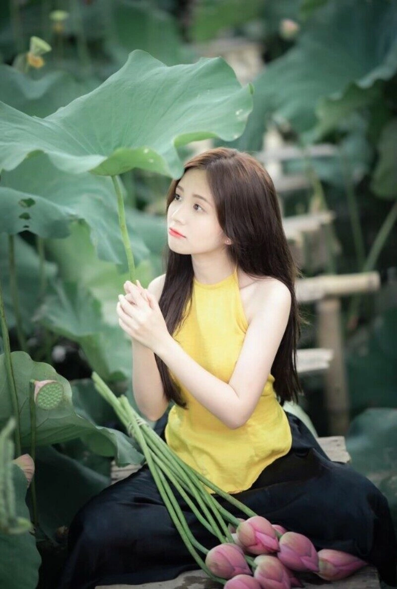 ảnh gái quê giản dị