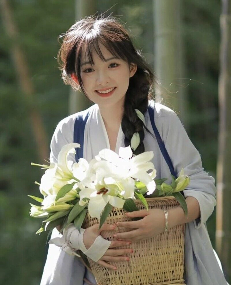 ảnh gái quê giản dị