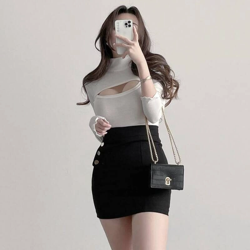 ảnh gái xinh mặc váy đen