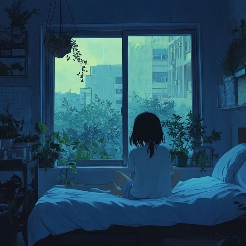 ảnh bìa tâm trạng buồn con gái