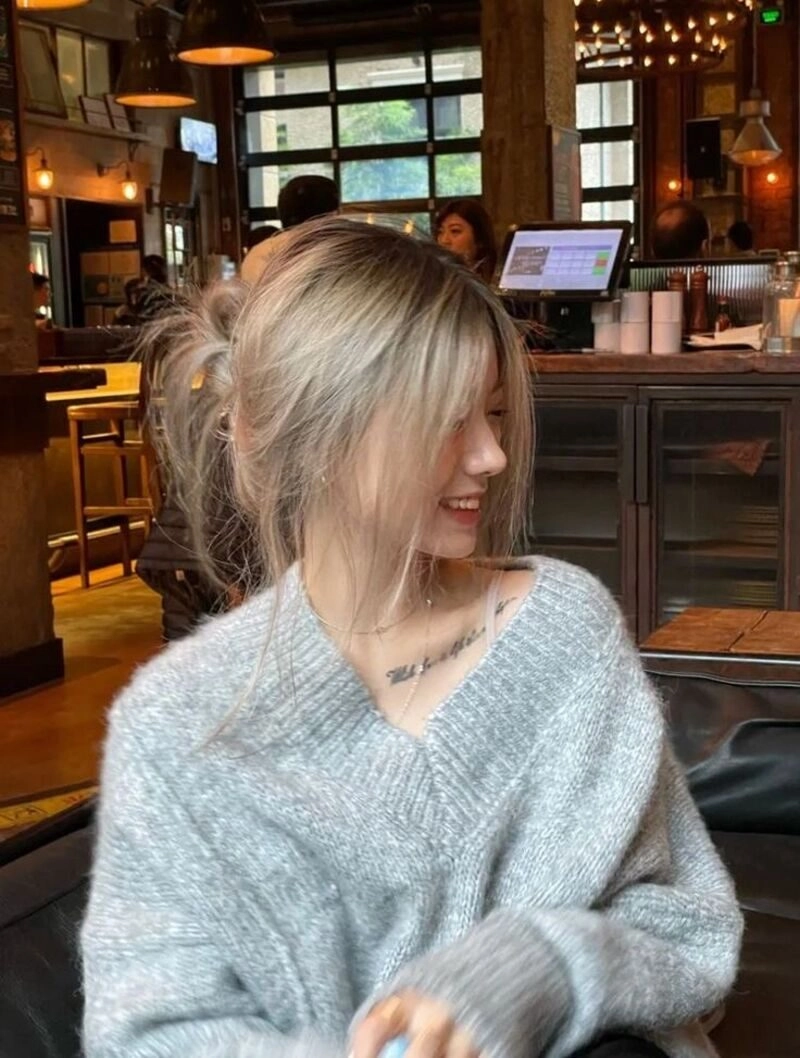 ảnh gái xinh búi tóc