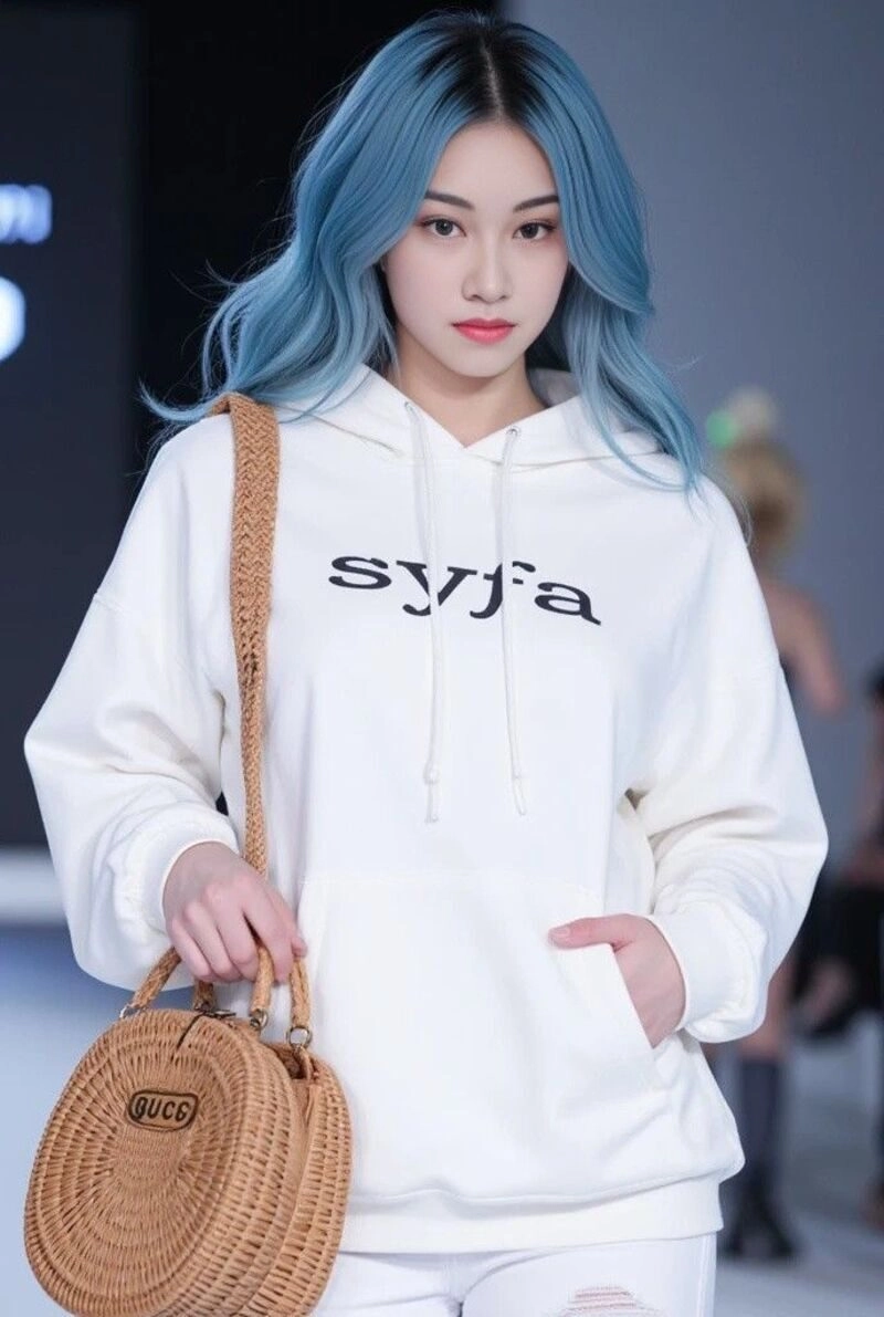 ảnh gái xinh mặc áo hoodie