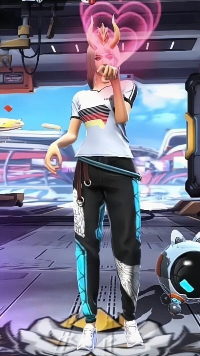 con gái ảnh ff thả tim