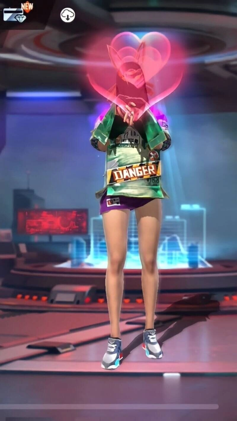 con gái ảnh ff thả tim