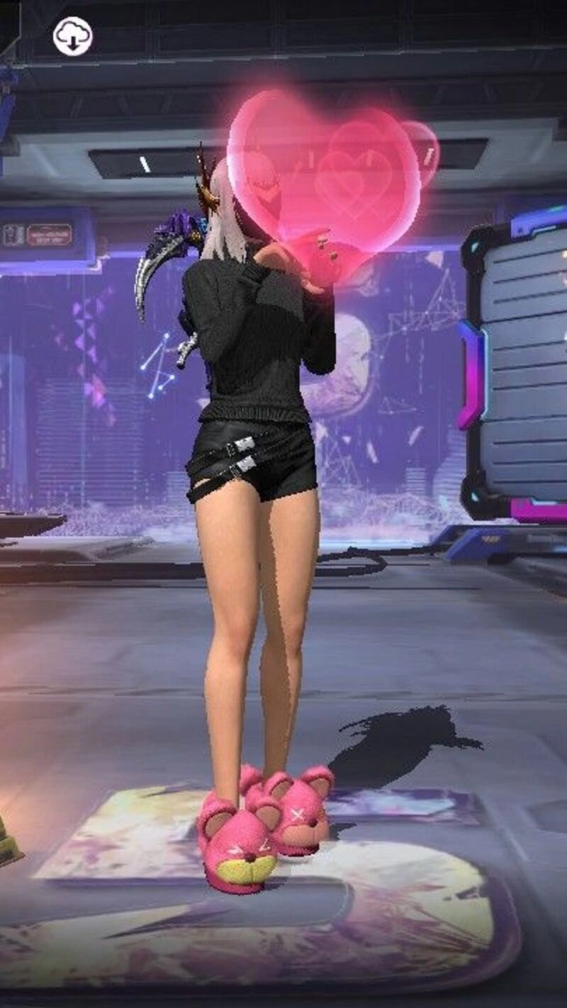 con gái ảnh ff thả tim