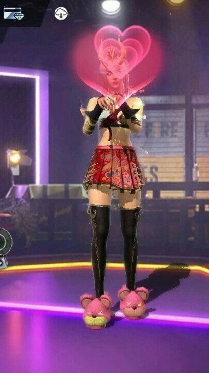 con gái ảnh ff thả tim