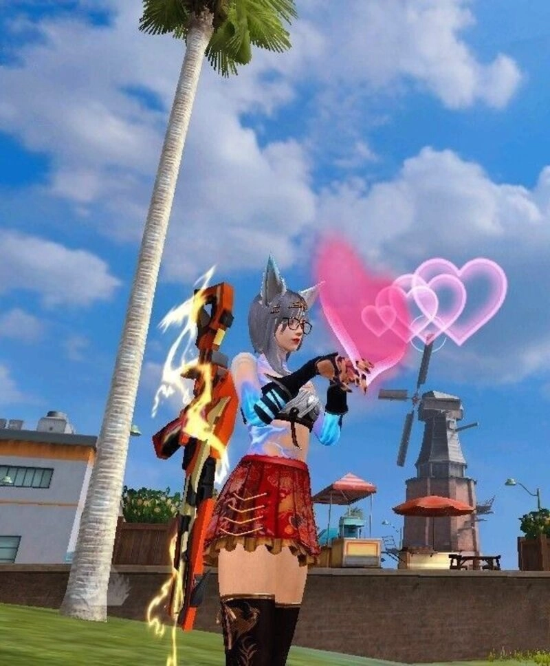 con gái ảnh ff thả tim