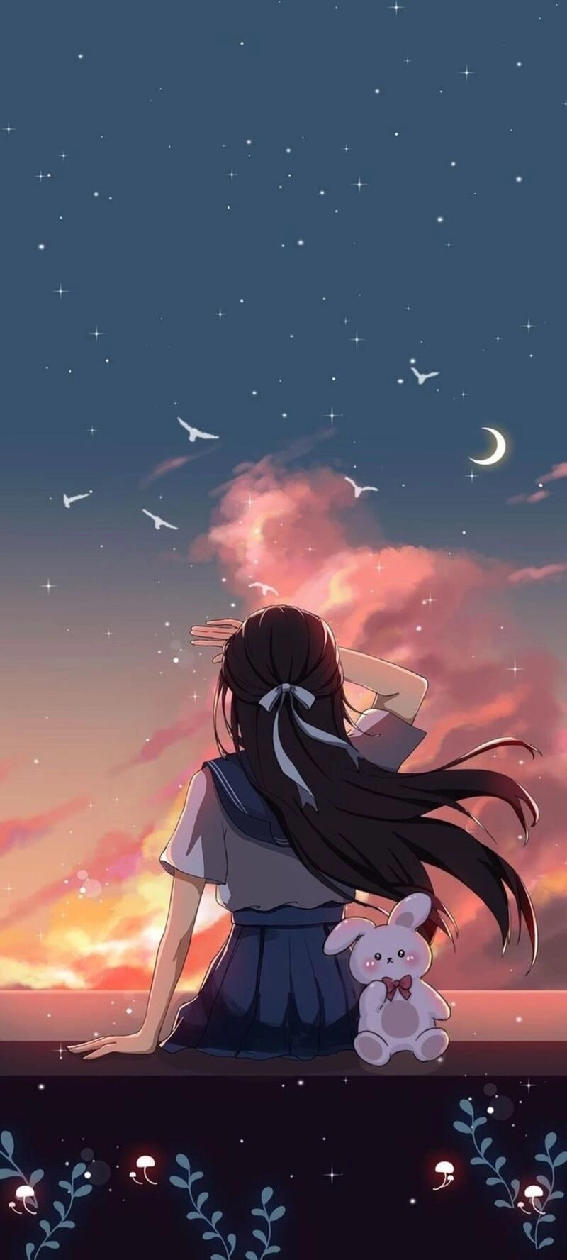 Chiêm ngưỡng 999+ hình ảnh cô gái quay lưng đẹp anime gây thương nhớ